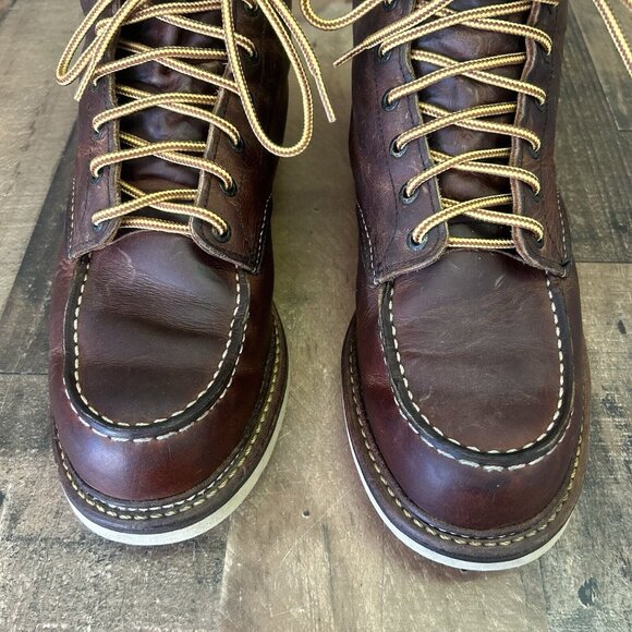 Red Wing 1907 Heritage Cooper Moc Toe Work Boots Mens 11.5 D - Picture 9 of 12